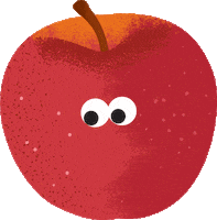 Apple Fruit Sticker by Imperfect Foods