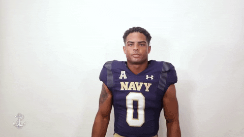 Navy Football Touchdown GIF by Navy Athletics