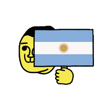 Argentina Flag Football Sticker