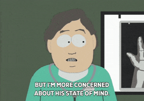 state of mind hand GIF by South Park 