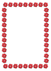 katerinavelcheva floral frame flowers frame velcheva red flowers frame Sticker