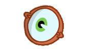 gluttton occhio glutton Sticker