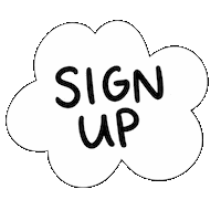 Illustration Sign Up Sticker