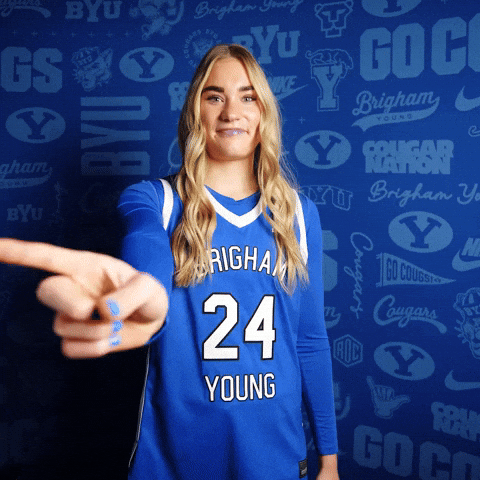 Basketball Cannon GIF by BYU Cougars