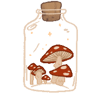 magic mushrooms Sticker by Lost Lily