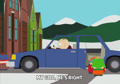 driving eric cartman GIF by South Park 