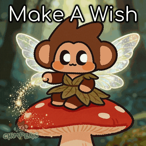 Sparkling Make A Wish GIF by Chimpers