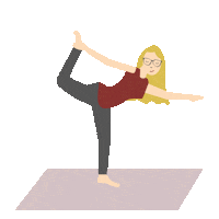 cathrineyoga fitness workout yoga training Sticker