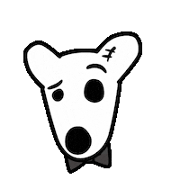 realdogshouse dog dogs bow tie dogs coin Sticker