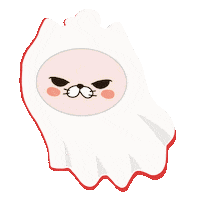Angry Ghost Sticker