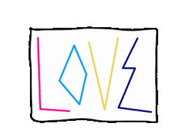 Burning Man Love Sticker by Marcel Katz / The Art Plug