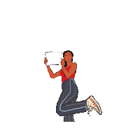 youthactivismsociety character boss girl power feminism Sticker