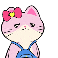 Sad Slap Sticker by Silly Kitties
