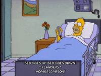 homer simpson bed fun GIF
