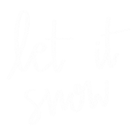 Let It Snow Christmas Sticker