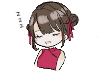 bk2469 sleep kevin おやすみ 眠い Sticker