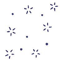 Dark Blue Glitter Sticker by Family Tree Care