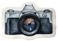 elenamaximova photo camera Sticker