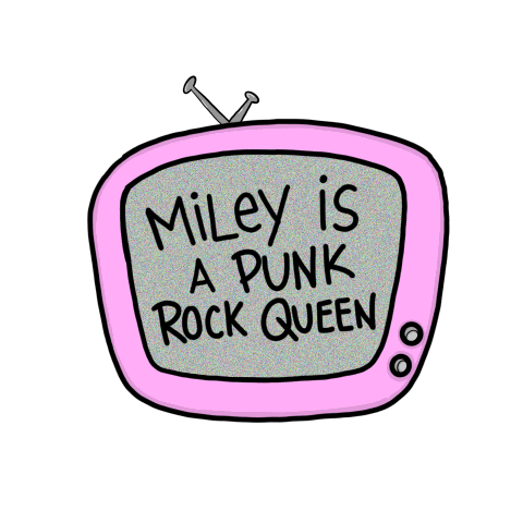 miley cyrus pink Sticker by On Planet Weird
