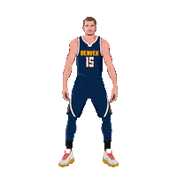 Denver Nuggets Shrug Sticker by Panini America