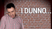 dunno hal rudnick GIF by Eric Jennifer