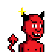 Devil Burn Sticker