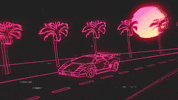 80S Outrun GIF by guiles theme