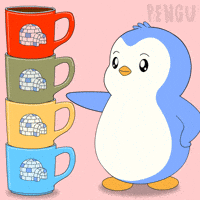 Pick One Coffee Time GIF by Pudgy Penguins