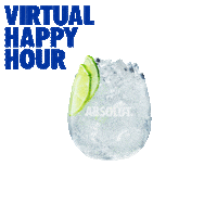 Happy Hour Virtual Party Sticker by Absolut Vodka