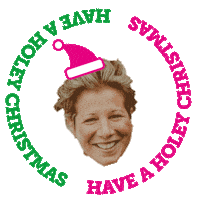 Christmas Santa Sticker by Bross Bagels