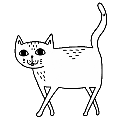 Cat Sticker by STRAYZ
