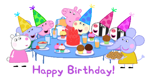 Happy Birthday Party Sticker by Peppa Pig