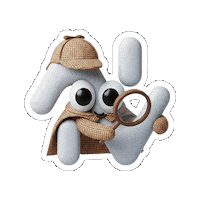 Happy Sherlock Holmes Sticker by Brifly