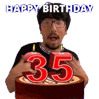 35Th Birthday Sticker