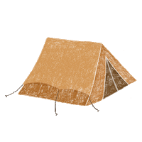 Mountains Camping Sticker by Our Second Nature