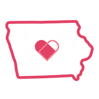 des moines iowa Sticker by Happy Medium