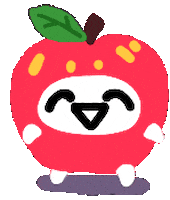 Apple Walking Sticker by Annafish