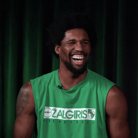 Happy Laugh GIF by BCZalgirisKaunas