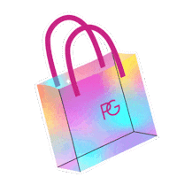 PinkGellac girl shopping shine nails Sticker