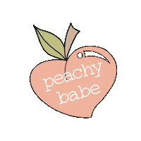Babe Peach Sticker by The Girl Gang Canada