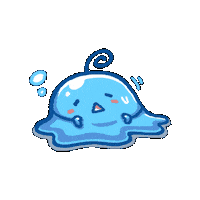Tired Blob Sticker