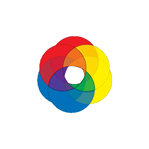 dinaaaaaah color circle gif artist gif art Sticker