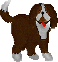 dog panting STICKER