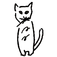 Cat ねこ Sticker by POU DOU DOU official
