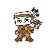 Native American Indian Sticker by ZTIKIX