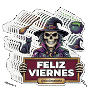 Halloween Skull Sticker