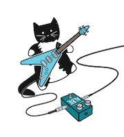 Rocking Flying V Sticker by BIG EAR pedals