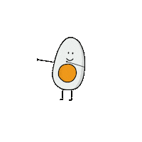 baey_ilus happy celebrate win egg Sticker