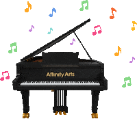 Piano Sticker by Affinity Arts International School