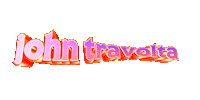 text celebrity wordart john travolta Sticker